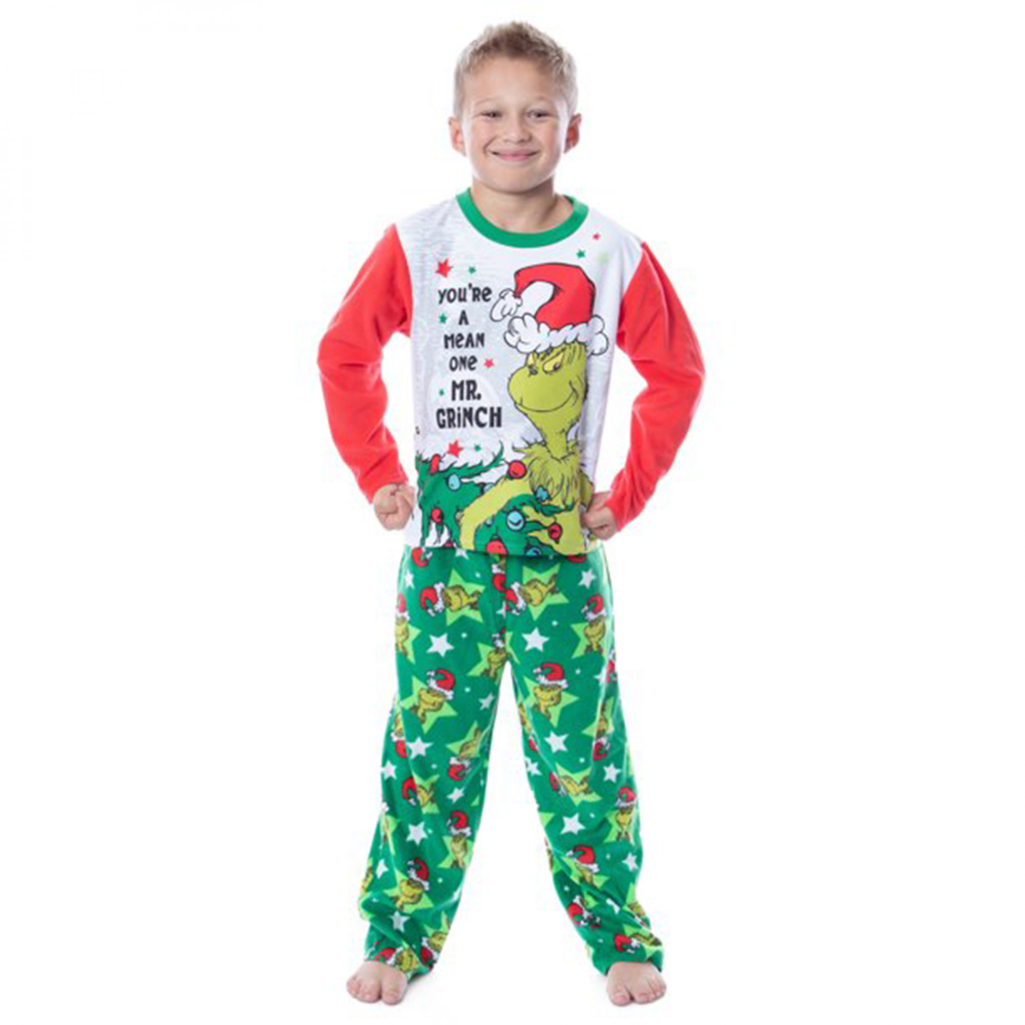 Dr. Seuss The Grinch Who Stole Christmas Boys 2-Piece Pajama Set